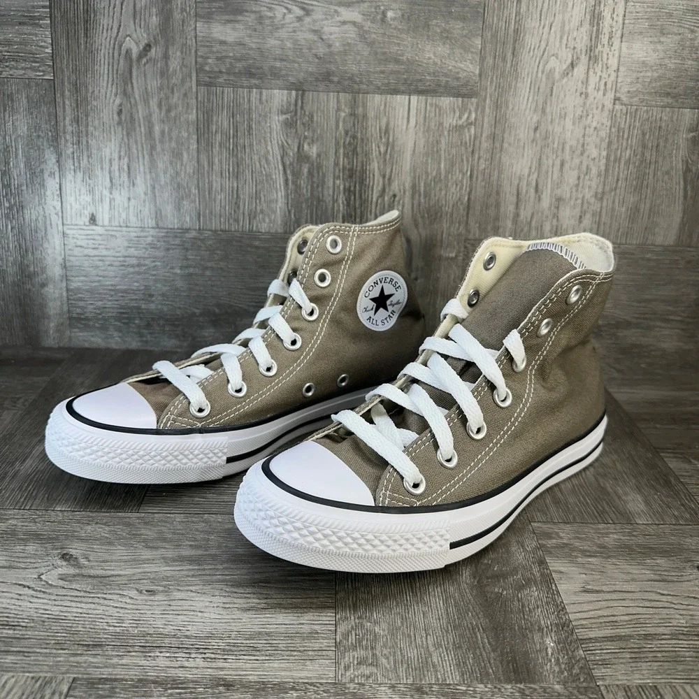 Converse Chuck Taylor All Star Womens 6 Olive Khaki New High Top Sneakers - Picture 3 of 9